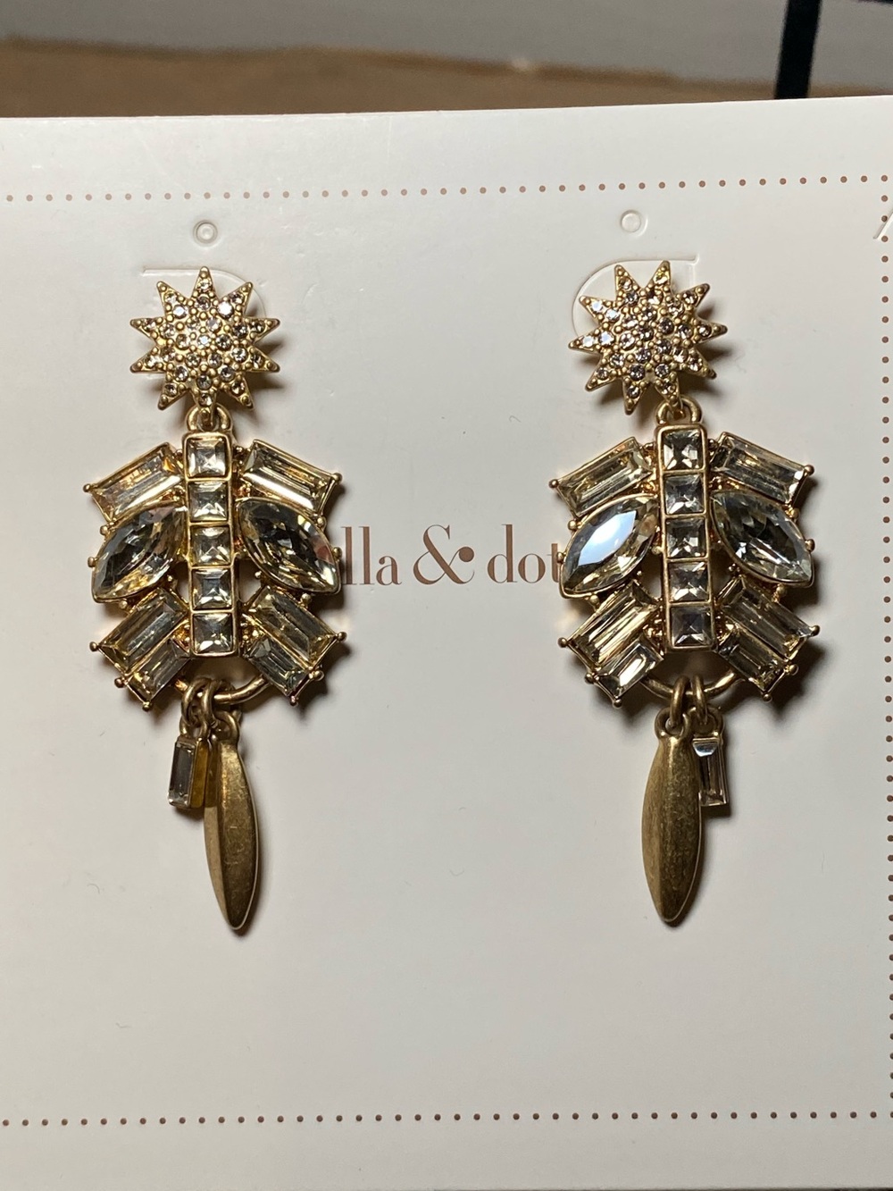 Stella & Dot Campbell Chandeliers Statement Earrings – Original Box